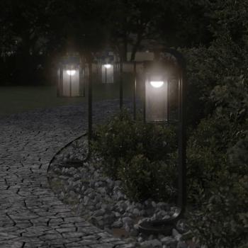 60 cm Black Stainless Steel Patio Lamp by vidaXL