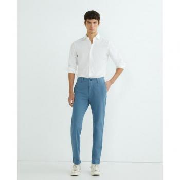 Homme Dockers Chino Bleu Coton