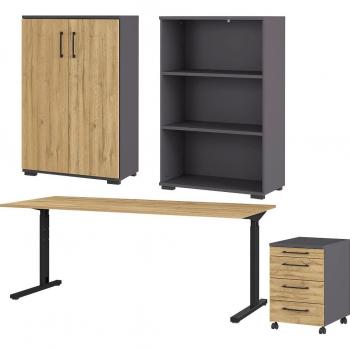 GERMANIA Büro-Set „GW-Profi 3.0“ – Vierteil, Schwarz