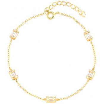 Pulsera de plata 925 con cadena gruesa y cuentas de cristal verde