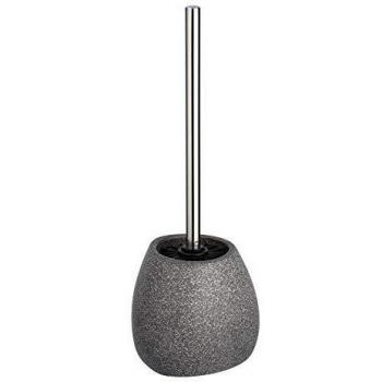 Brosse WC céramique gris 12,5 x 38,5 cm