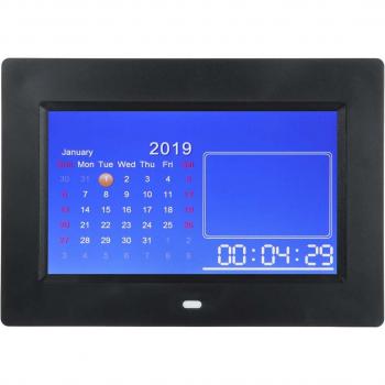7-Inch Digital Photo Frame with Calendar and MP3
