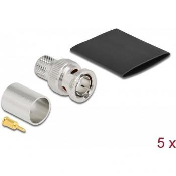 DeLOCK Connettore BNC per Cavi Antenna con Guaina Termorestringente