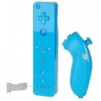 Mando inalámbrico Blue Wii con Wiimote y Nunchuk