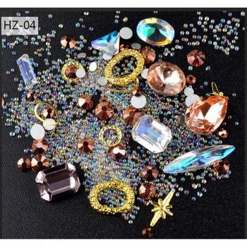 3D Colorful Rhinestone Nail Decoration Kit