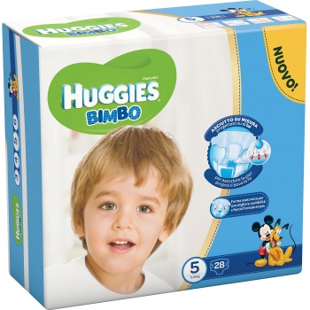 Huggies Bimbo Pannolini Taglia 5 (11-25 kg) 28 Pezzi