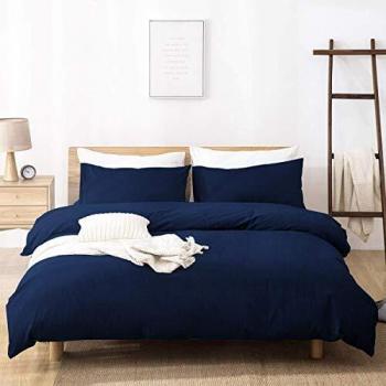 Aisbo Hypoallergenic Blue Microfiber Quilt Bundle – King