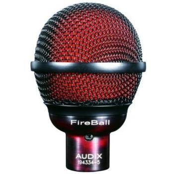 AUDIX Fireball Harmonica Beatbox Instrument Recording Dynamic Microphone Unidirectional Red