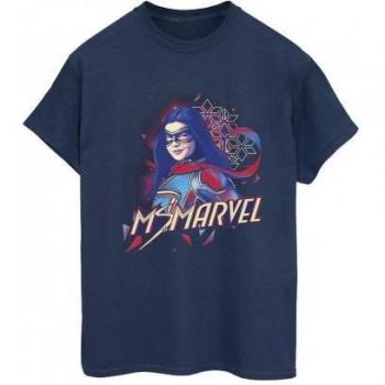 Boys‑Friend Shirt für Damen – Ms Marvel Gesichts‑Fade