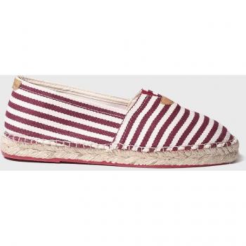 Toni Pons Espadrilles Blanes DD Burgundy Rosso Vino/Bianco