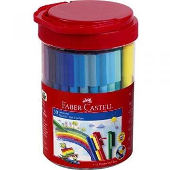 Faber-Castell Washable Connector Markers Set of 50