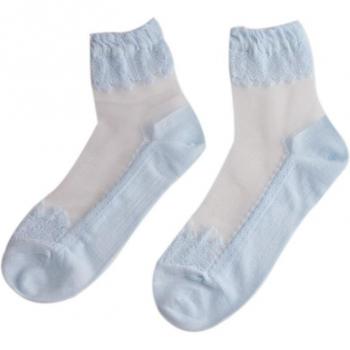 Women’s Mesh Knit Lace Ruffle Ankle Socks