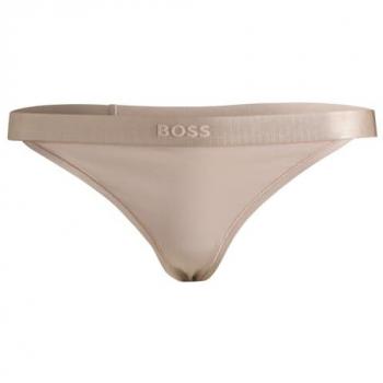 BOSS String mit Label-Stitching Beige S