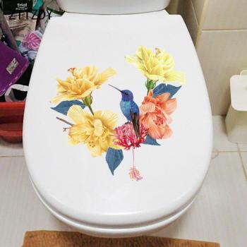 ZTTZDY 24.1×24.2CM Bathroom Toilet Wall Stickers
