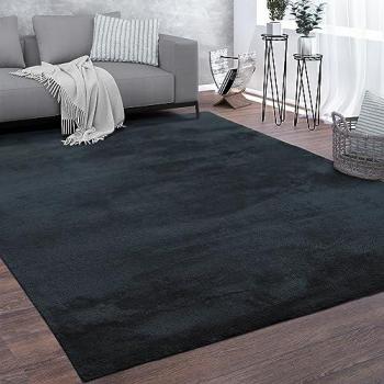 Tappeto Morbido Lavabile Monocromo Navy Blu 120x170 cm