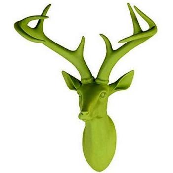 Premium Stag Head Model – Green Resin