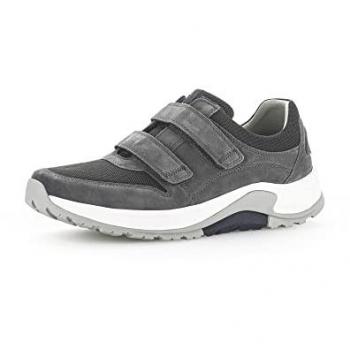 Gabor Komfort Sneaker grau 45 mit Wechselfußbett und Klettverschluss