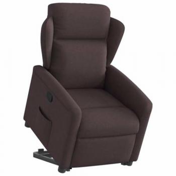 Asiento Reclinable y Elevable en Marrón Oscuro Vidaxl