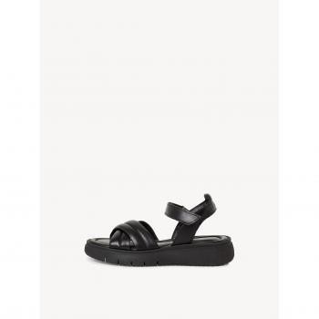Pelle nera, stile casual: Sandali TAMARIS con apertura laterale