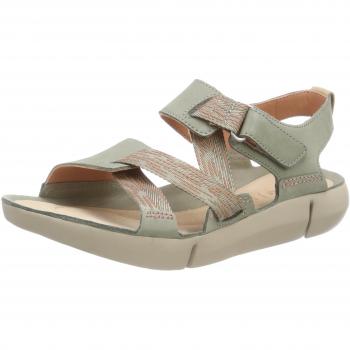 Clarks Damen Tri Clover Slingback Sandalen, Hellgrün, 39.5 EU