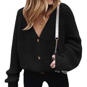Col V Cardigan Oversize Femme
