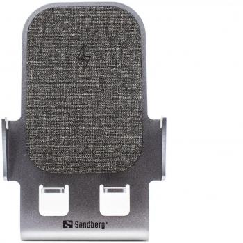 Caricatore Wireless Stand Sandberg 15W – Design Grigio