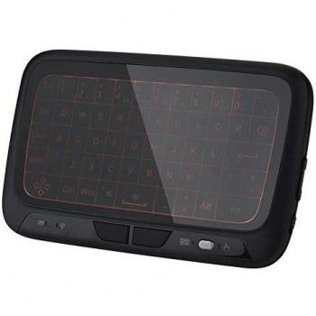 Stilvolle 2.4 G Touchscreen‑Tastatur – beleuchtet, kabellos, kompakt