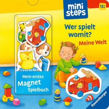 RAVENSBURGER 30801 ministeps: Mein erstes Magnetbuch: Wer spielt womit? Meine Welt