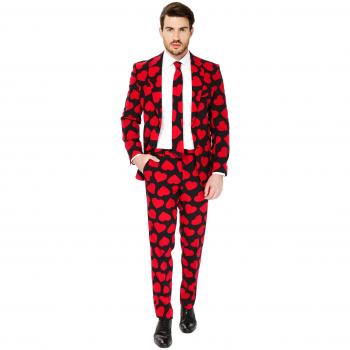Men's Heart-Themed Opposuit