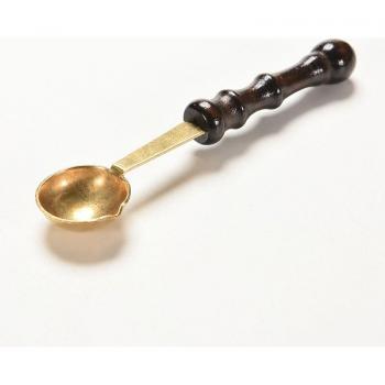 Cuchara de Cera para Lacre con Mango de Madera