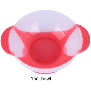 Baby Feeding Suction Bowl with Color Changing Spoon