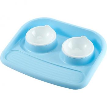 Double Bowl Pet Food Dish