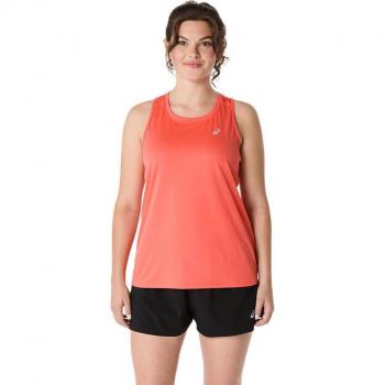 ASICS Core Damen Tank Rot XL – Laufshirt im Stil Coral Reef