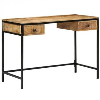 Bureau de bureau en bois de mangue, dimensions 105 x 50 x 75 cm – finition marron