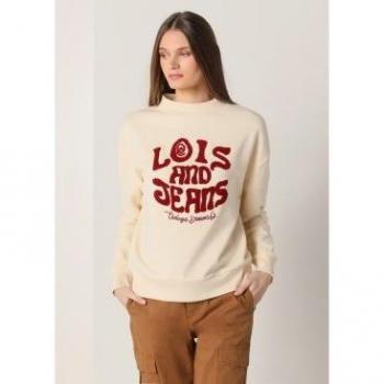 Felpa Chenilla Beige Lois Jeans L