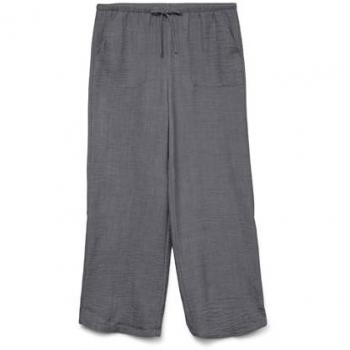 Vero Moda Damen‑Schlupfhose „VMMelaney“ – hohe Taille, loose fit, Melange‑Web, Größe XS