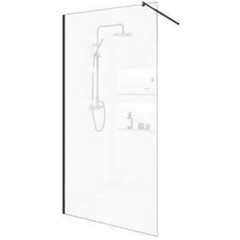 Paroi de douche en verre ESG noir
