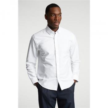 Mens Regular Fit Oxford Shirt – White (Limehaus)