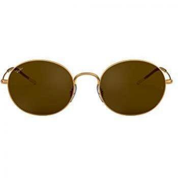 Ray-Ban Unisex 0RB3594 901373 53 Sunglasses, Rubber Gold/Dark Brown