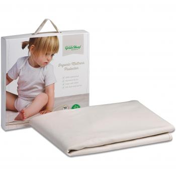 The Little Green Sheep Organic Waterproof Cot Size Mattress Protector
