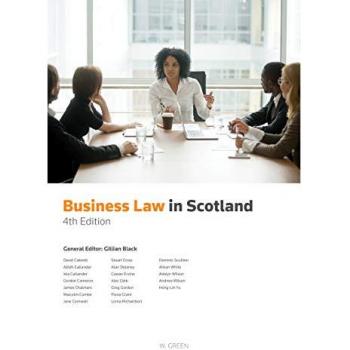 Business Law in Scotland by Gillian Black Paperback Book