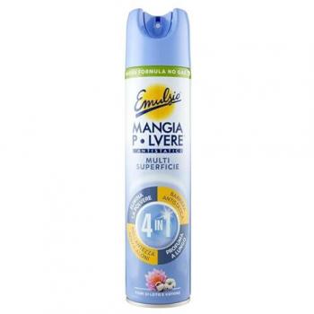 Emulsio Mangia Polvere l'Antistatico Multi Superficie 4 in 1 Fiori di Loto e Cotone 300 ml