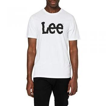 Lee Wobbly Logo Tee Uomo Bianco L