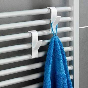 Ensemble de 6 Crochets Porte-serviettes pour Radiateur de Salle de Bain