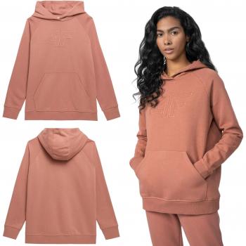 Sudadera 4F F535 para mujer en naranja