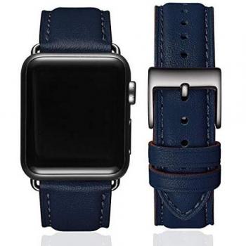 SUNFWR Leather Bands for Apple Watch Strap 42mm