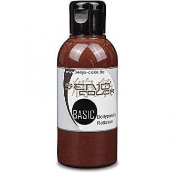 Pintura Facial y Corporal Senjo Color Basic I 75 ml I Rojo-marrón