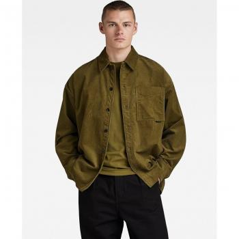 Camicia G-Star Overshirt Boxy Fit M Dark Olive