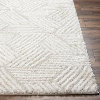 Surya Hochflor Teppich EUPEN, 160 x 213 cm, creme