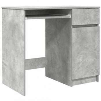 Scrivania Grigio Cemento 86x49x76 cm Legno Multistrato